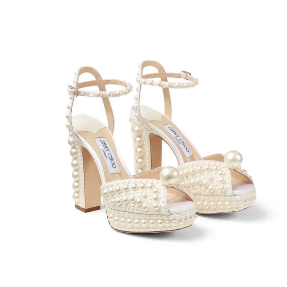 NWB Jimmy Choo Sacaria 120 Platform Heels, Size EU39.5 (US 9/9.5)